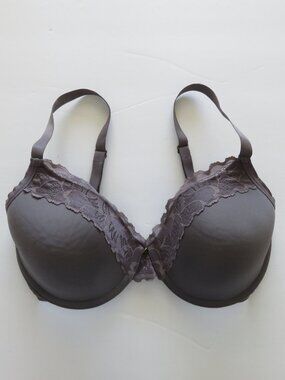 (#111) Natori 736044 Hidden Glamour Contour Underwire Bra 32DD Gray